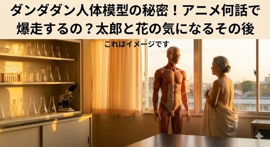 ダンダダンの人体模型はアニメ何話？声優・杉田智和の太郎と花の秘密が3分でわかる！ジジとの関係は？アイキャッチ