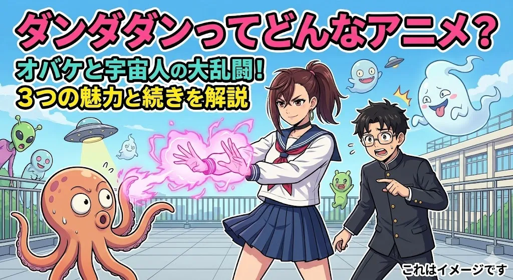 ダンダダンってどんなアニメ？オバケと宇宙人の大乱闘！3つの魅力や2期・3期はいつからかもズバリ解決アイキャッチ