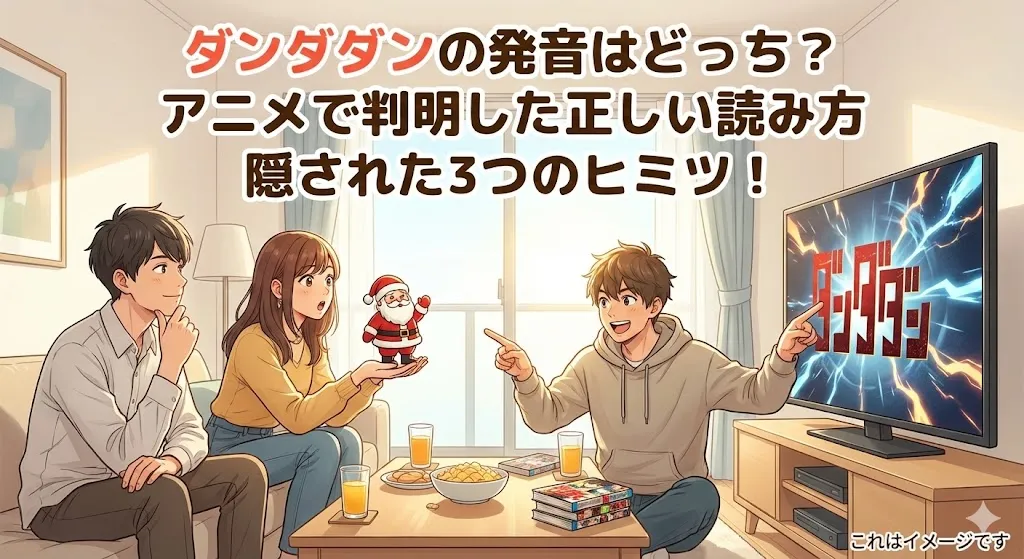 「ダンダダンの発音」はサンタさんと同じ？アニメで分かった正しい読み方と、意味など3つのヒミツを大発見アイキャッチ