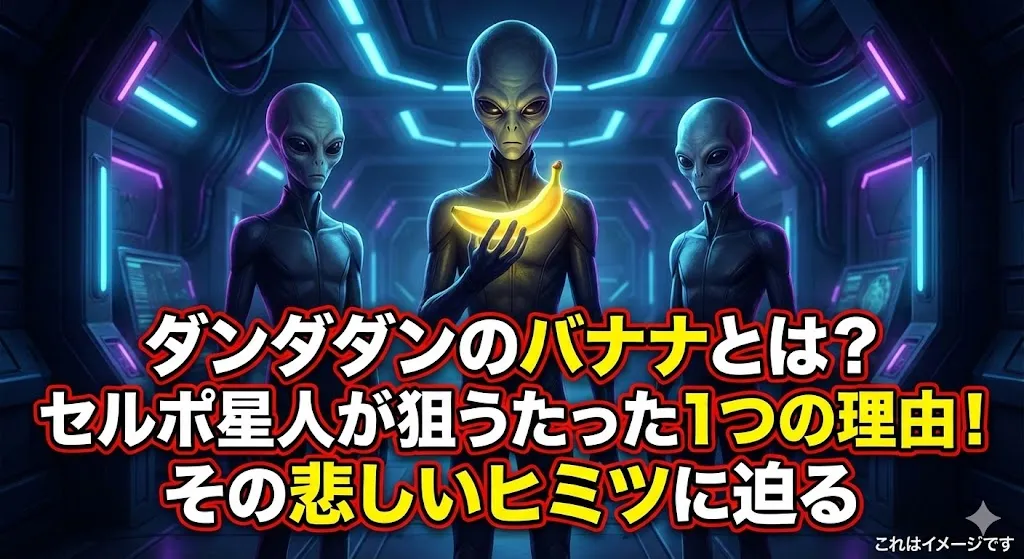 アニメ『ダンダダン』のバナナの意味とは？セルポ星人がモモに「バナナをください」と迫る1つの理由アイキャッチ