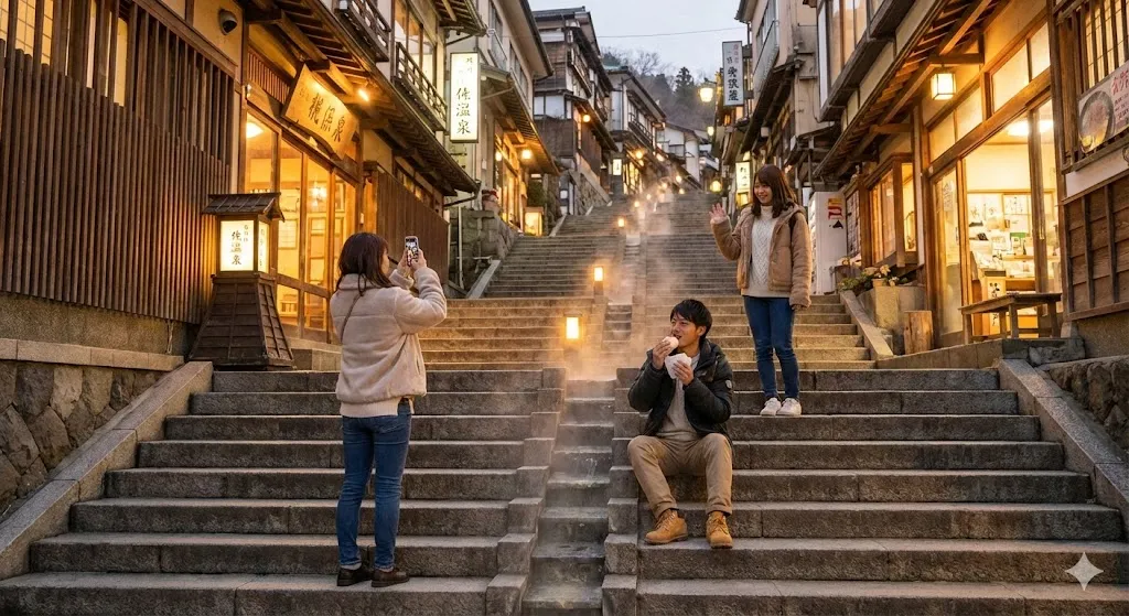 アニメ『ダンダダン』第12話の聖地は群馬県・伊香保温泉で確定!