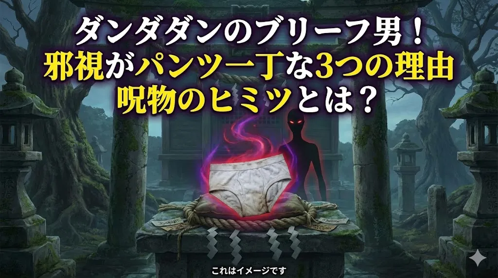 ダンダダンのブリーフ男って誰？邪視が白パンツ一丁な3つの理由と呪物のヒミツ！アイキャッチ