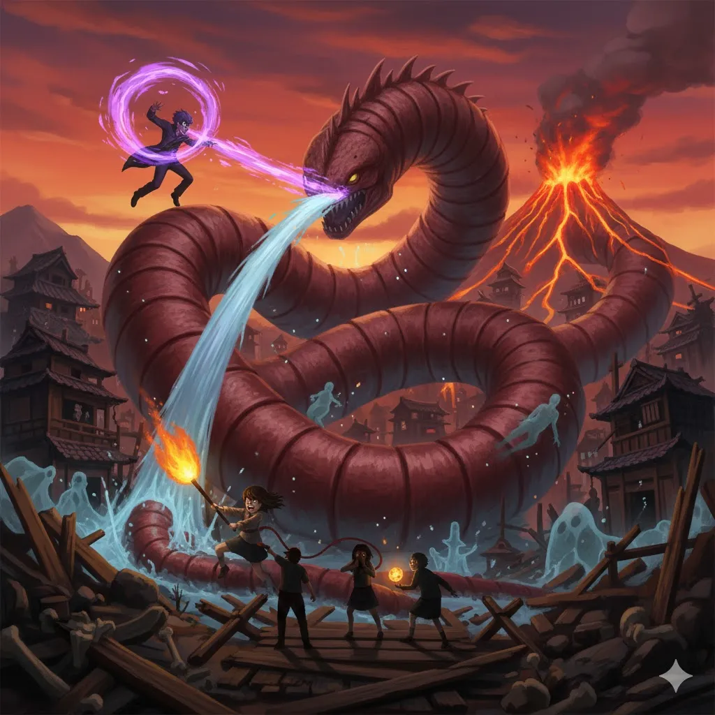 【激闘の裏側】邪視の乱入と「ミミズの自殺」による撃退法