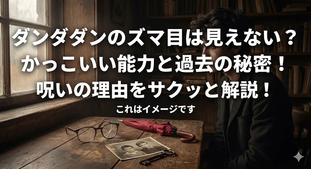 ダンダダンのズマ目はなぜ見えない？死亡の危機や弟との過去など3つの秘密が5分でわかる！アイキャッチ