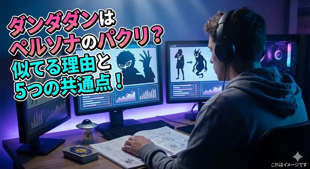 ダンダダンはペルソナのパクリ？キャラやOPが似てる謎と5つの共通点をオタクが解説！アイキャッチ