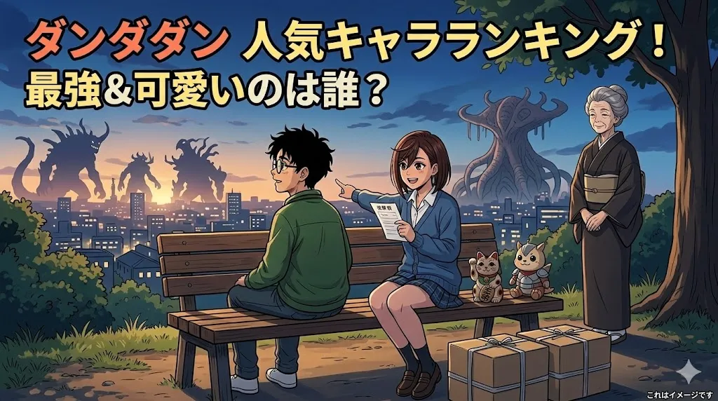 ダンダダン人気キャラランキング！22万票の頂点1位は誰？最強の敵や可愛い女の子の強さも全網羅！アイキャッチ